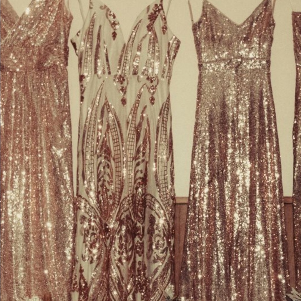 Rose gold sequin Dress